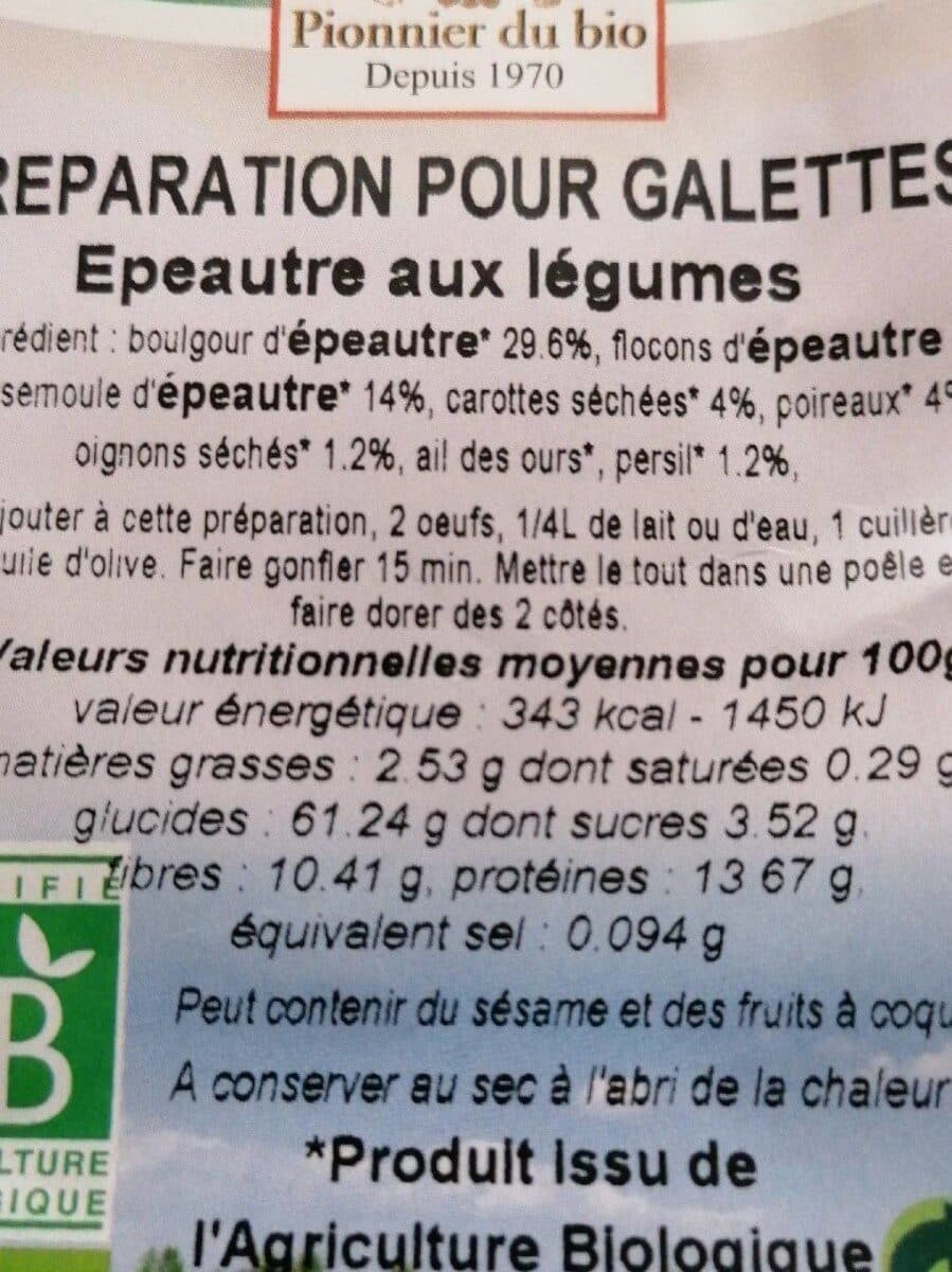 Moulin des moines Préparation pour galettes packshot