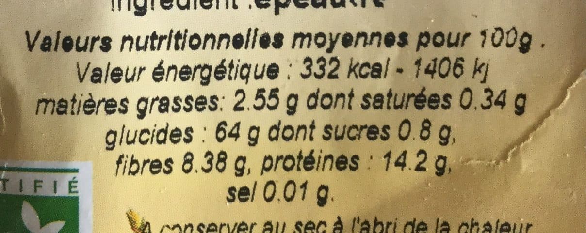 Naturaline Farine d'épeautre packshot