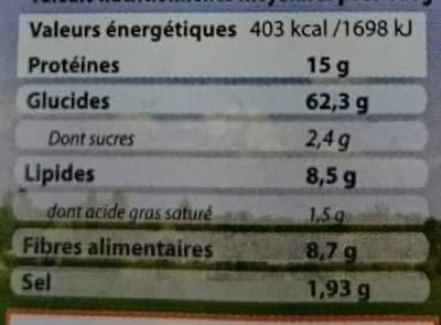 naturaline Gressins blé au sésame packshot