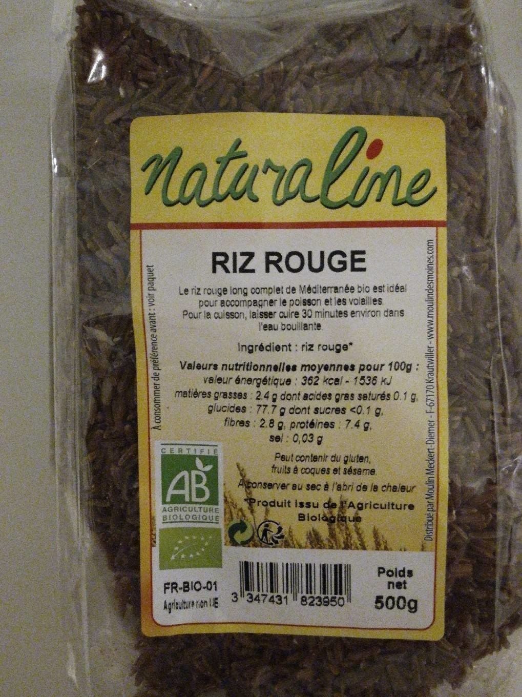 Naturaline Riz rouge packshot