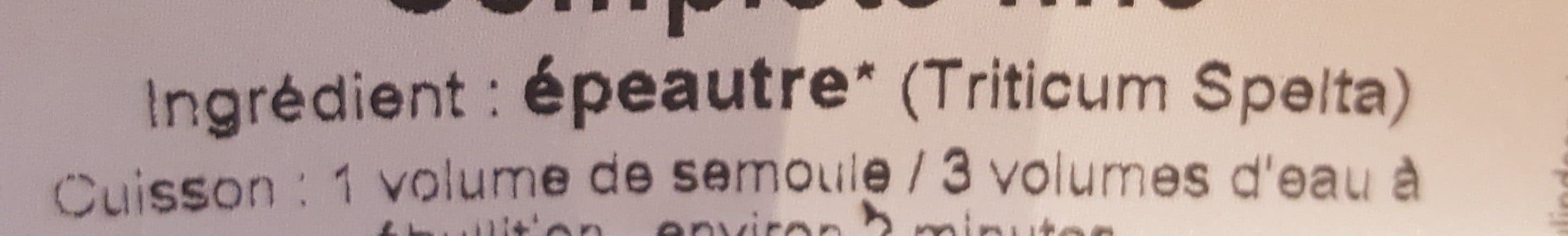 Moulin des moines Semoule d'épeautre - Complète fine packshot