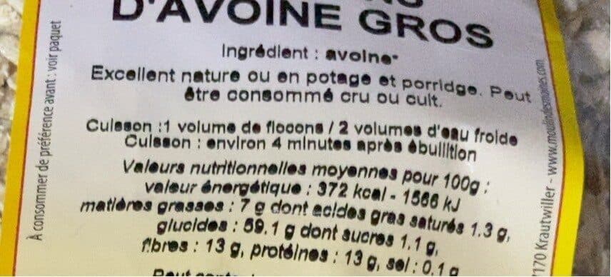 Naturaline Flocons D'avoine packshot