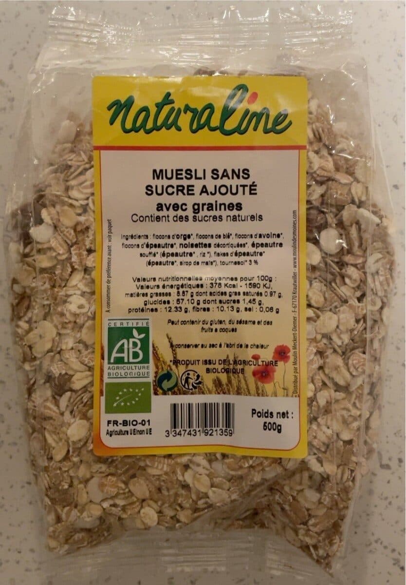 Moulin des Moines Muesli sans sucre ajouté packshot