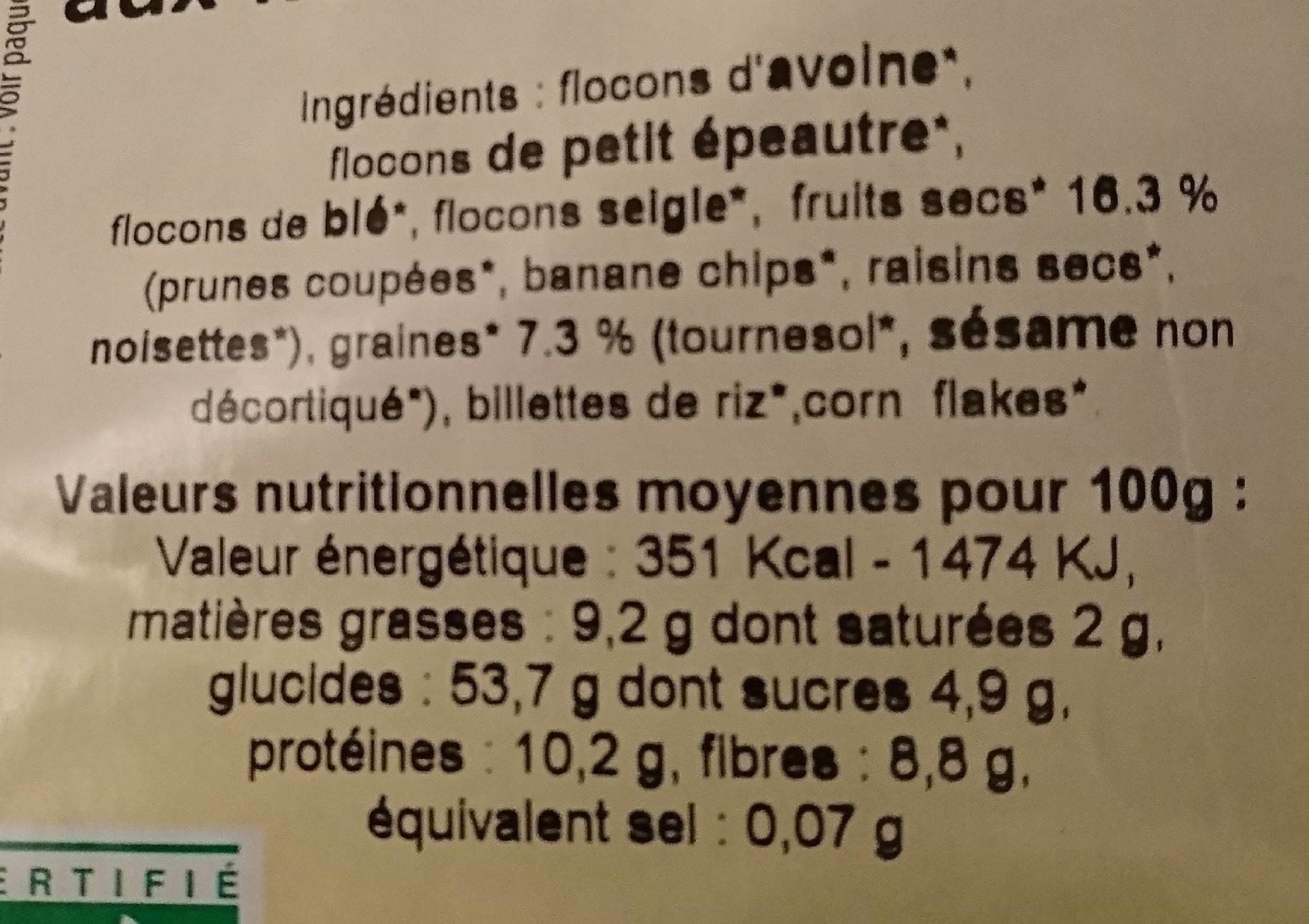 Naturaline8 Muesli Delicia 500 GR (moulin) packshot