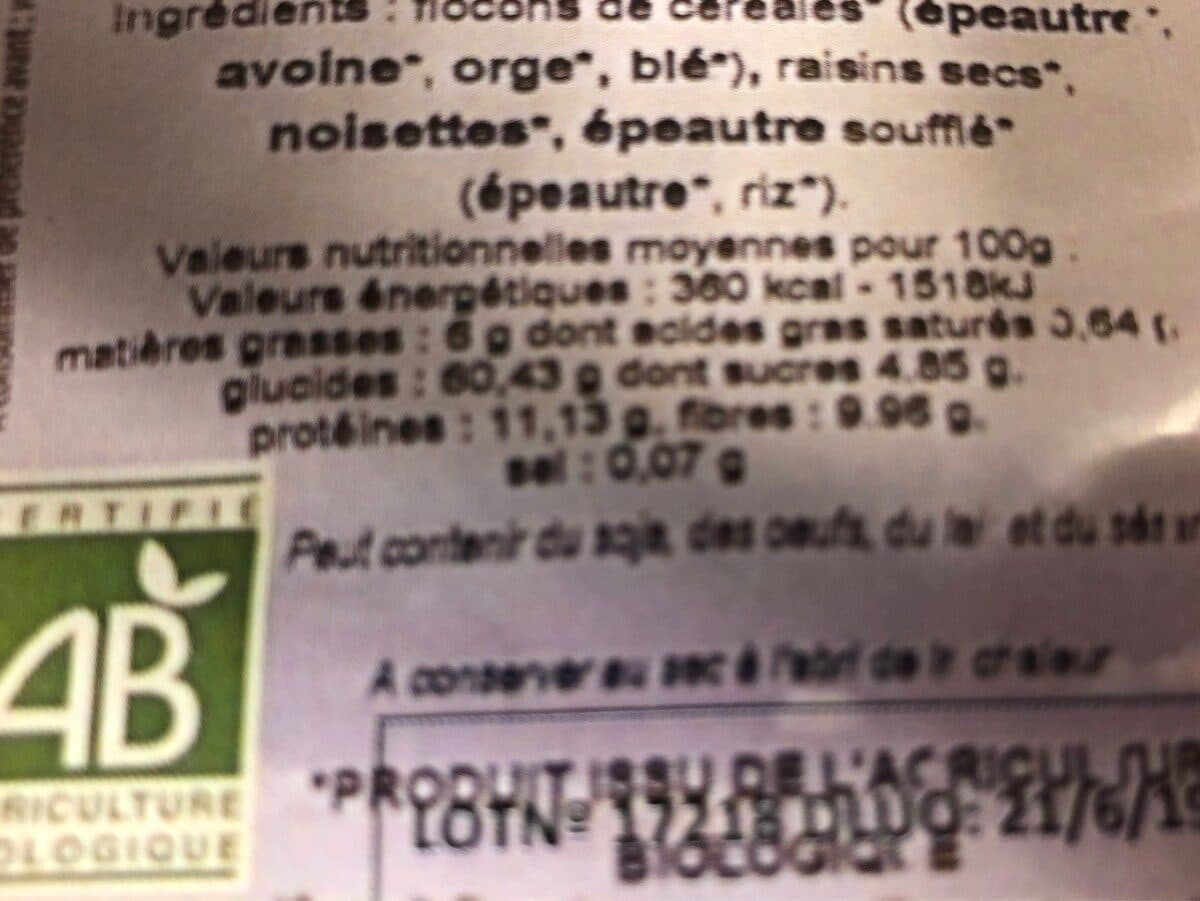 Open Food Facts Muesli packshot