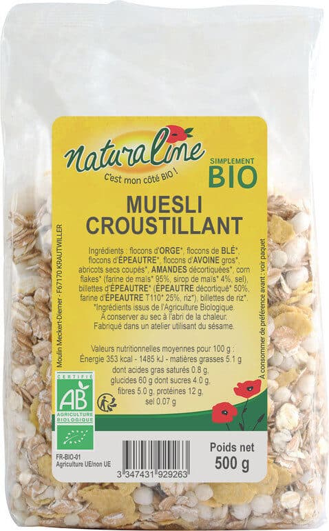 Moulins des Moines Muesli courstillant packshot