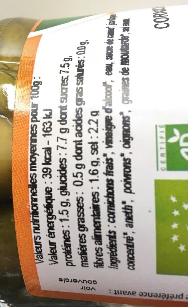 Moulin Des Moines CORNICHON AIGRE-DOUX FINS packshot