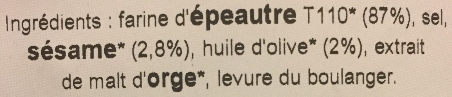 Moulin des Moines Bretzels d'épeautre au sésame et à l'huile d'olive packshot