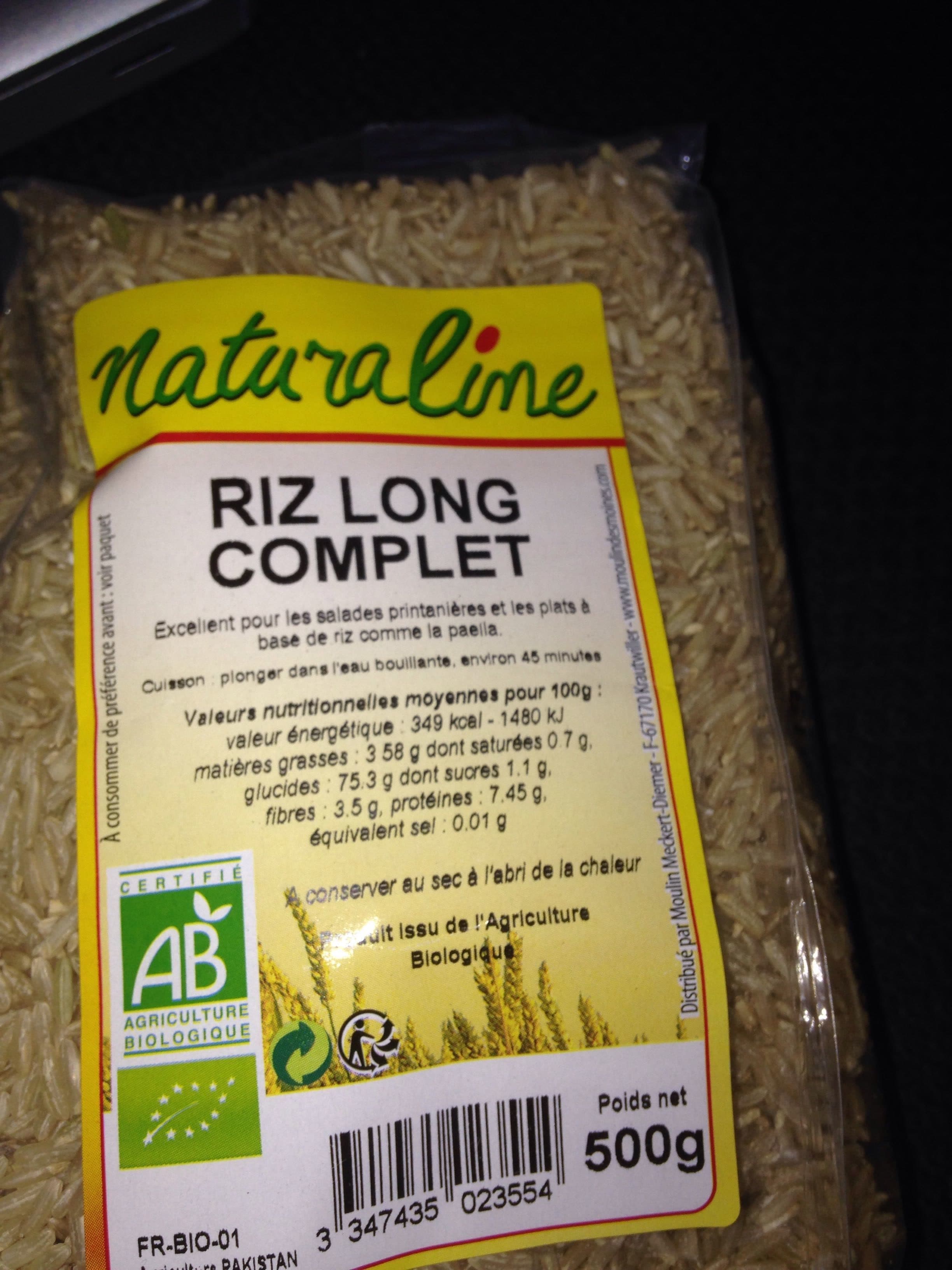 Naturaline Riz long complet packshot