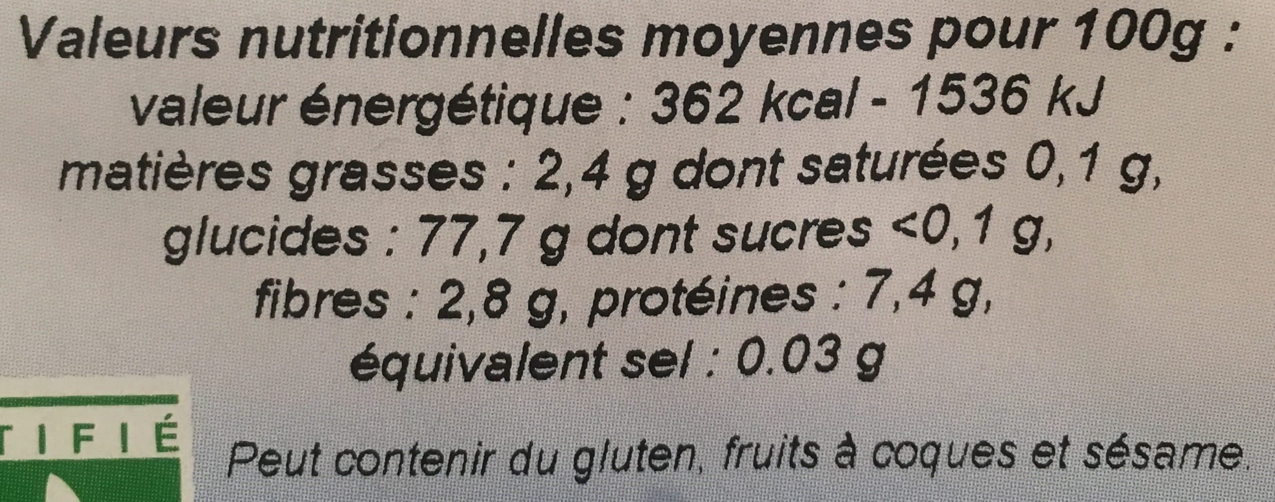 Moulin des Moines Riz Basmati Blanc packshot