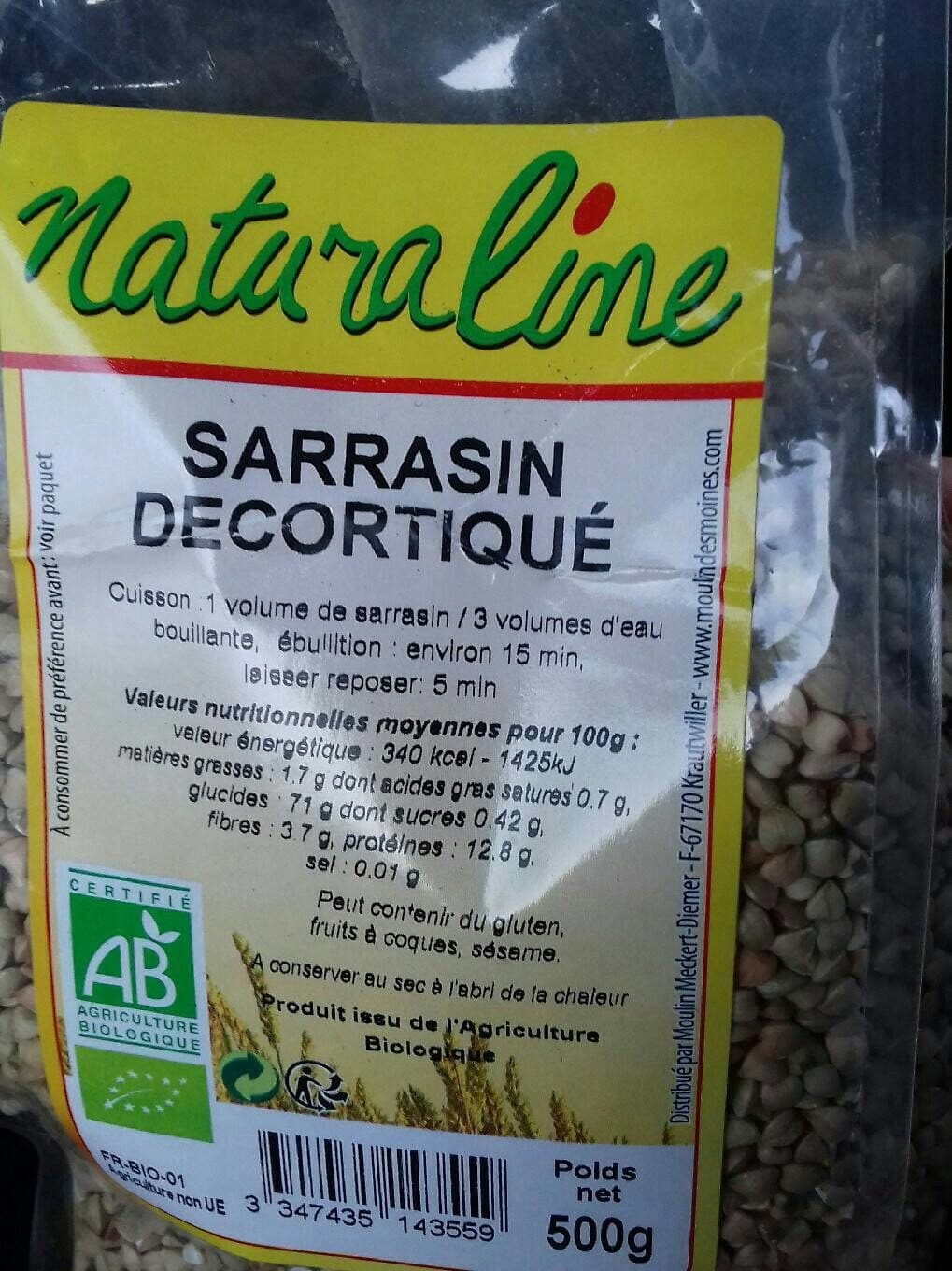 Naturaline Sarrasin décortiqué packshot