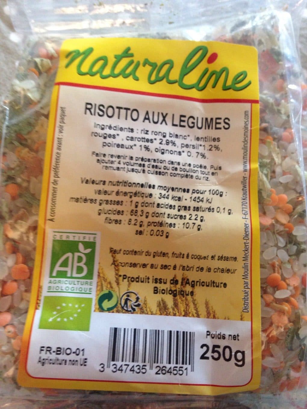 Moulin des moines Risotto packshot