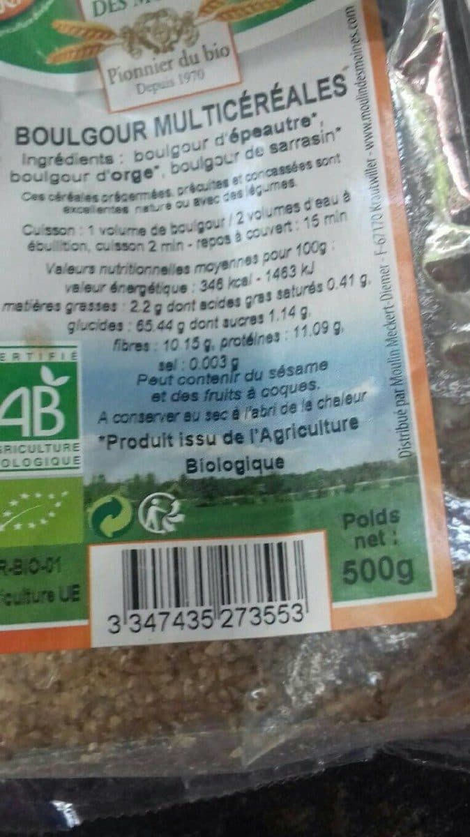Moulin des Moines Boulgour multicérérales packshot