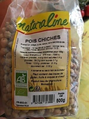 Naturaline Pois Chiches Secs Non Cuit packshot