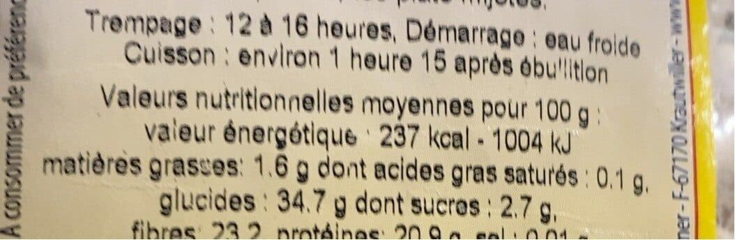 Naturaline Naturaline Haricots Blancs 500G packshot
