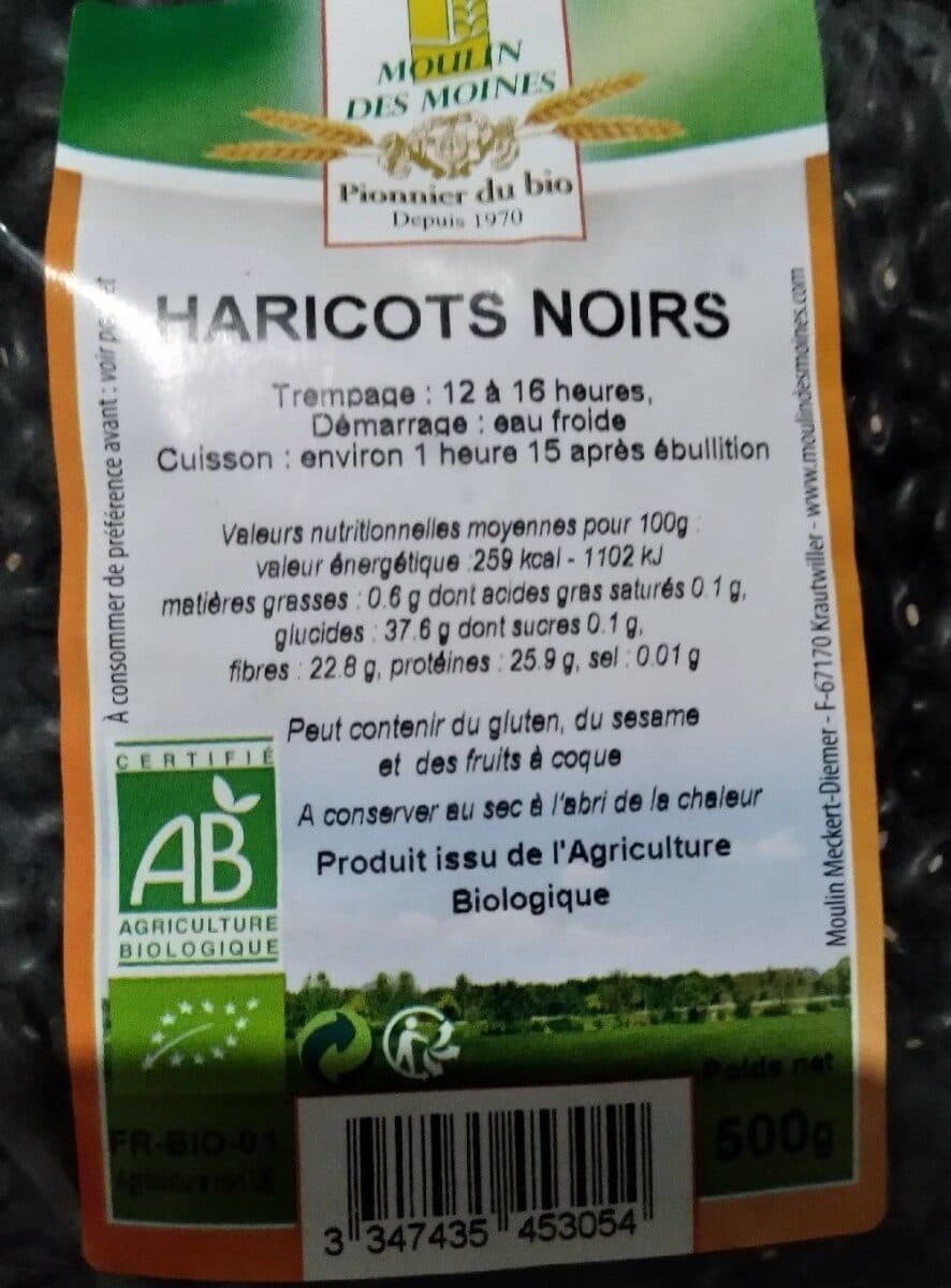 Moulin Des Moines Haricots noirs packshot