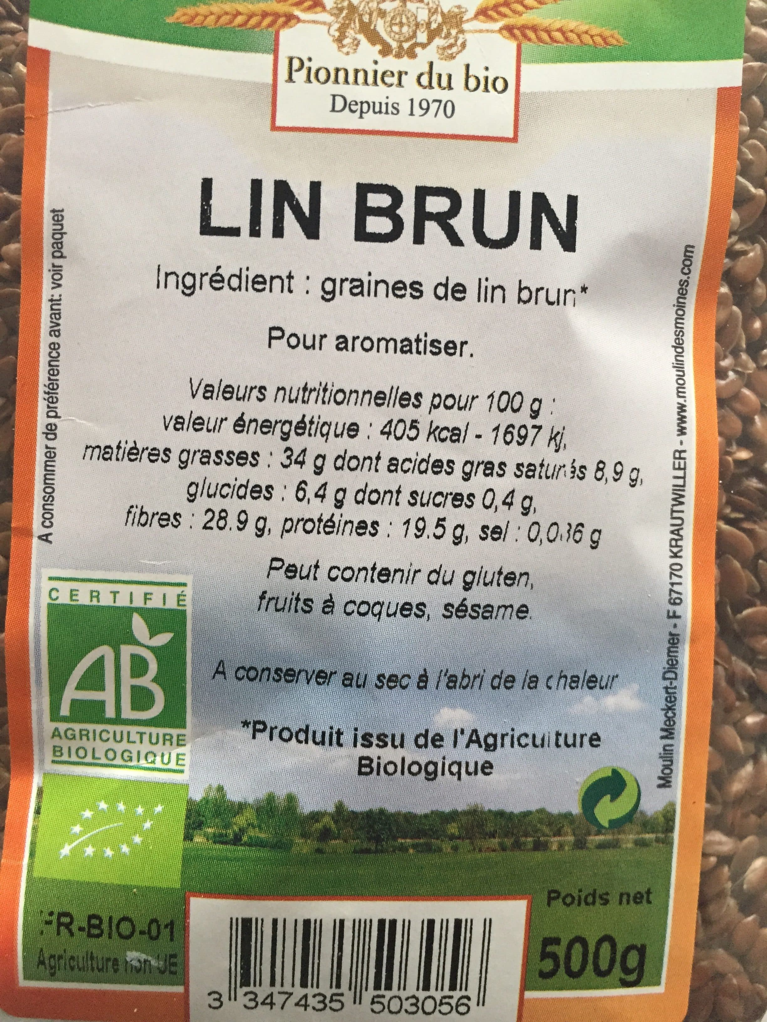 Moulin de Valdonne Graines lin brun packshot