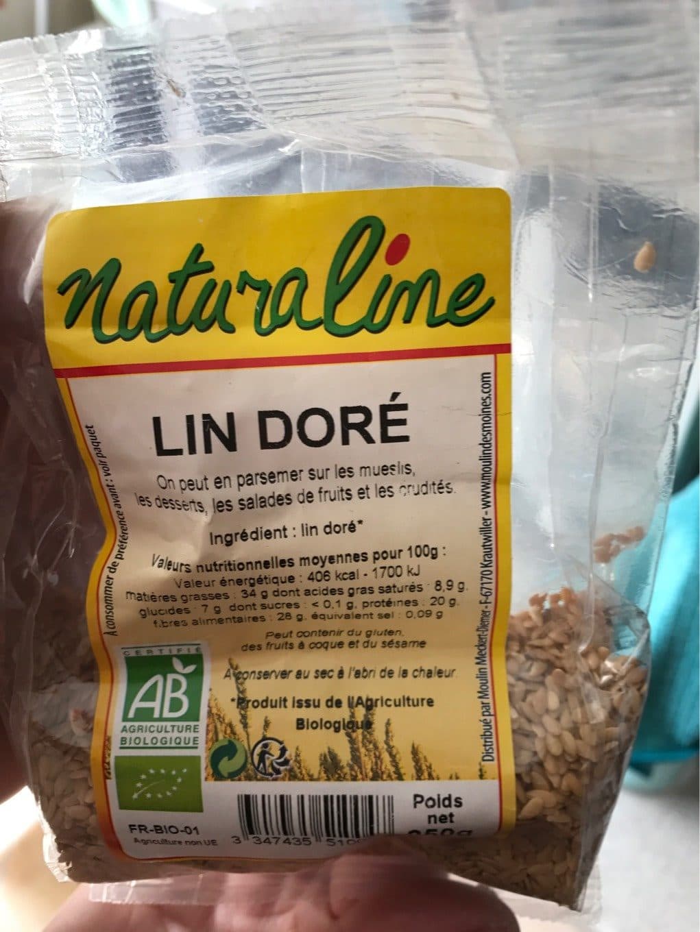Naturaline Lin doré packshot