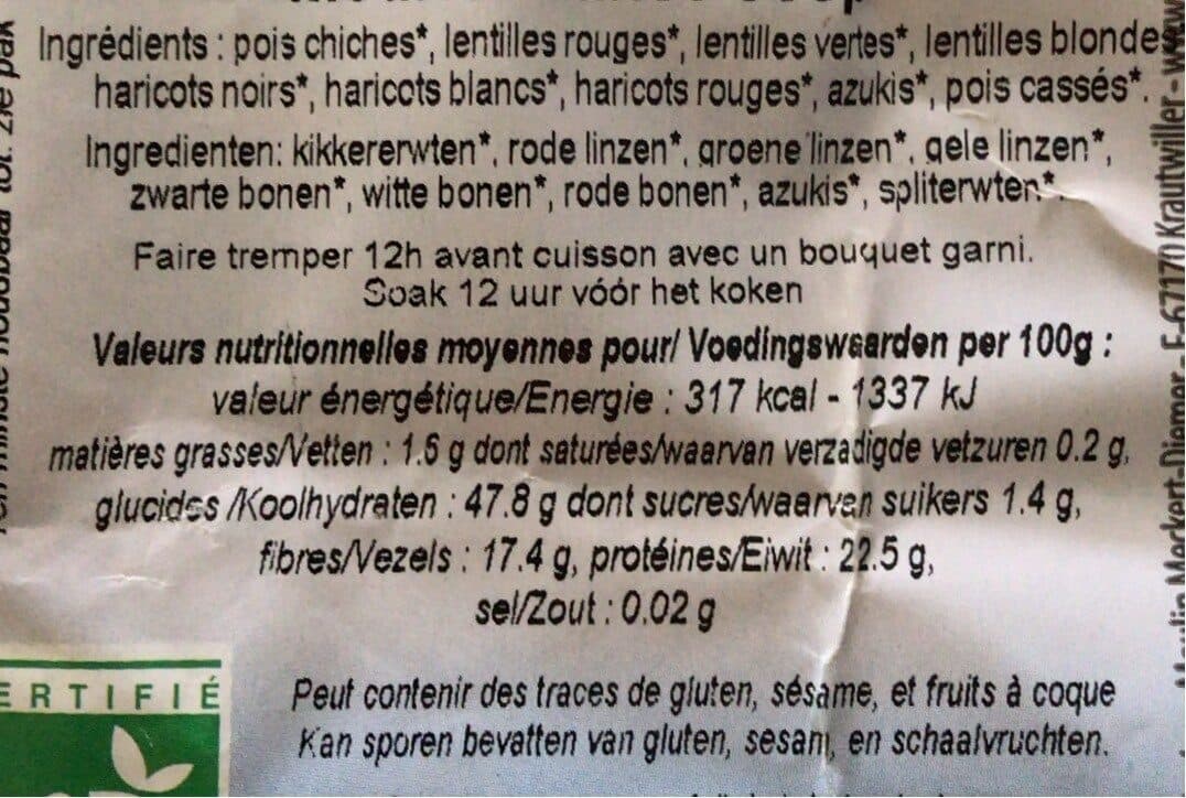 Moulin des Moines Mélange de légumineuses packshot