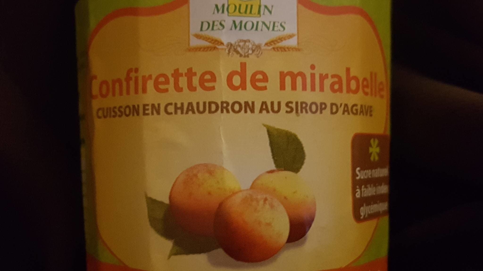 Moulin des moines Confiture mirabelles packshot