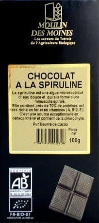 Moulin des moines Chocolat à la Spiruline packshot