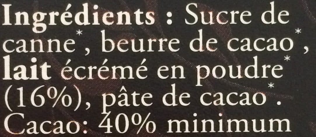 Moulin Des Moines Chocolat au lait packshot