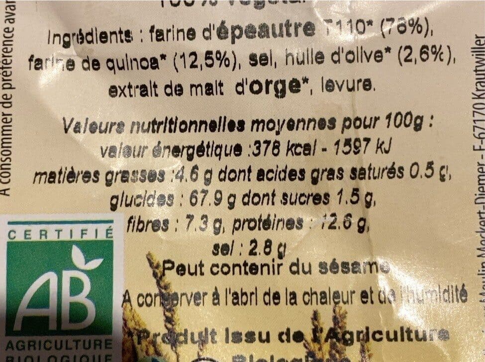 Naturaline Bretzel epeautre quinoa packshot