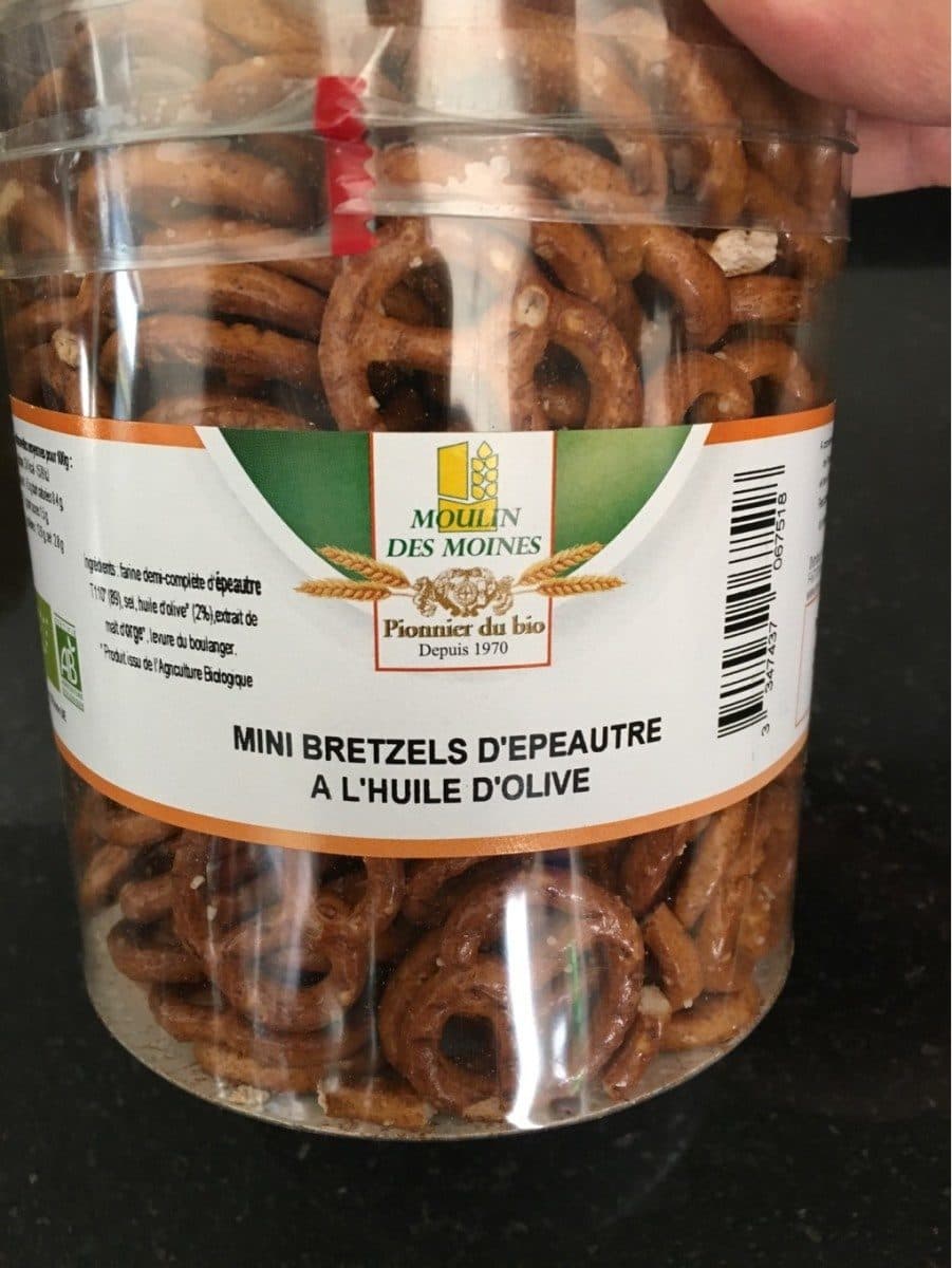 Moulin des moines Mini bretzels d epautre a l huile d olive packshot