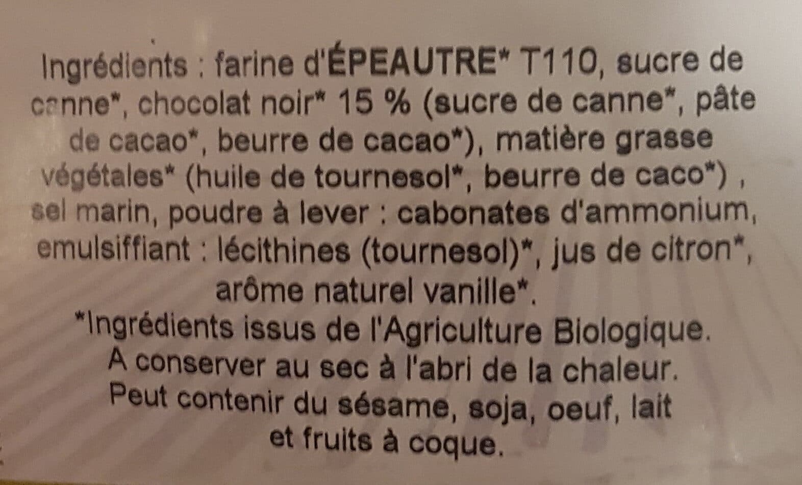 Moulin des moines Les lettres du moulin nappage chocolat packshot