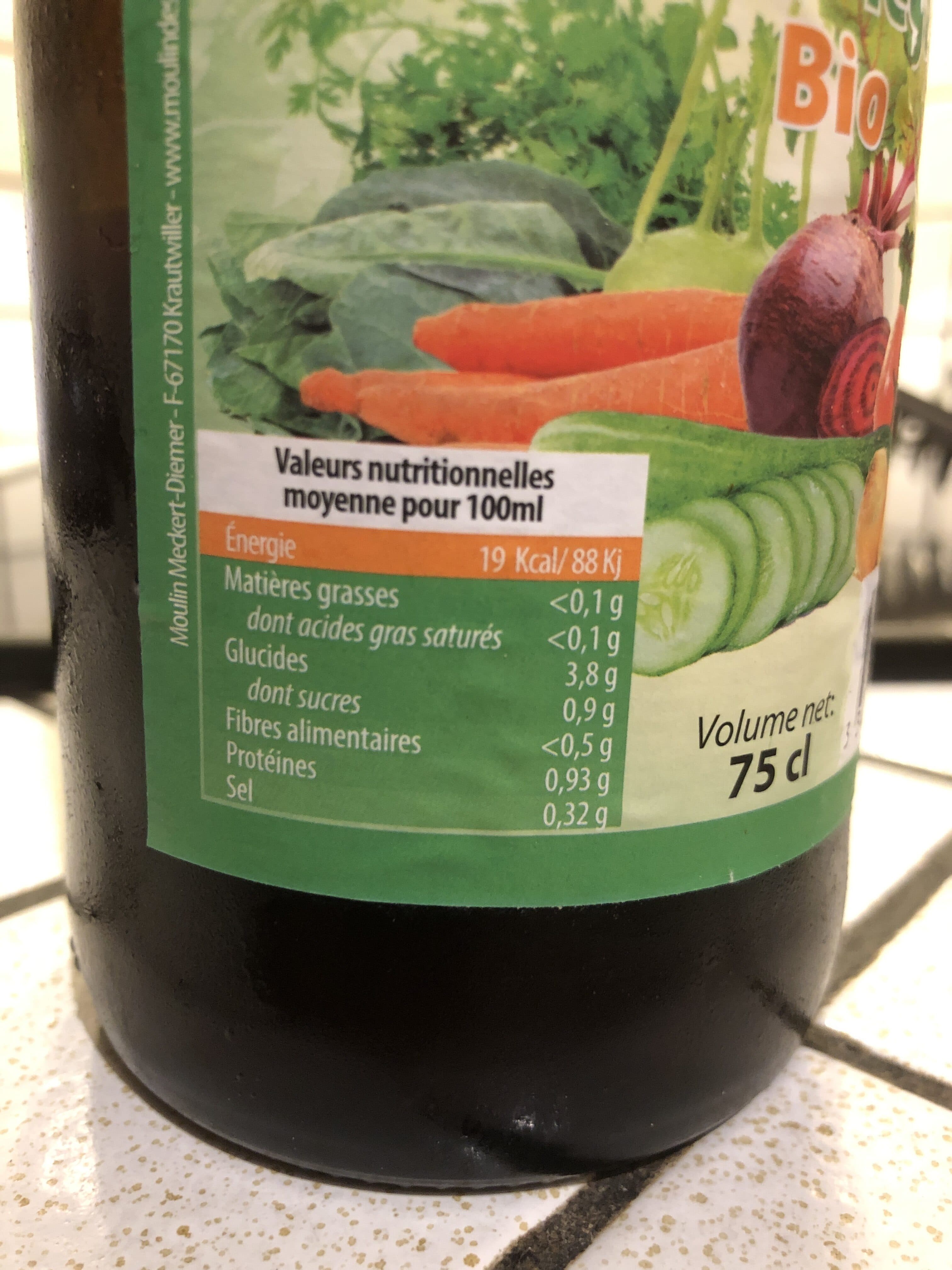 Moulin des moines Cocktail jus de légumes packshot