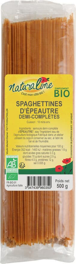 Moulin des moines Spaghetinnes d'épeautre packshot
