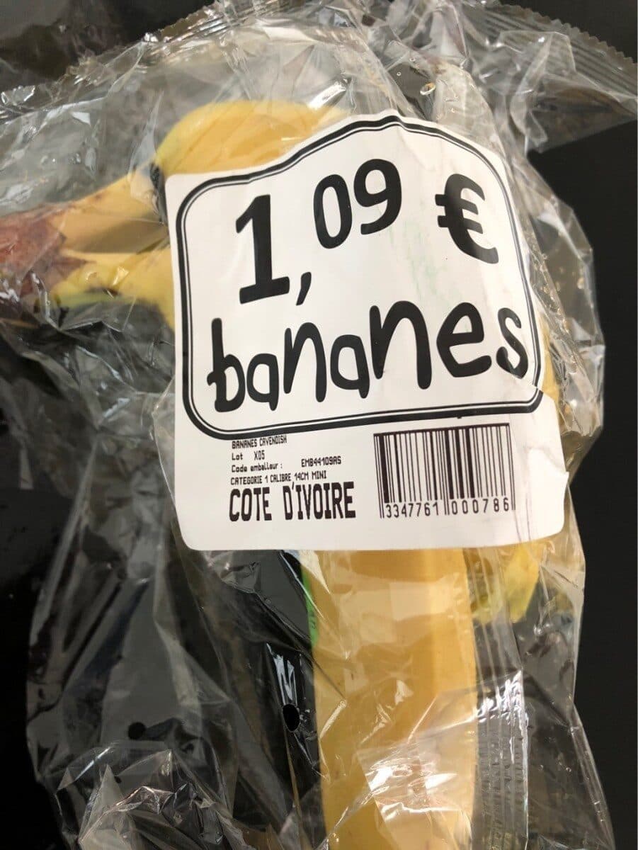 Open Food Facts Banane cavendish packshot