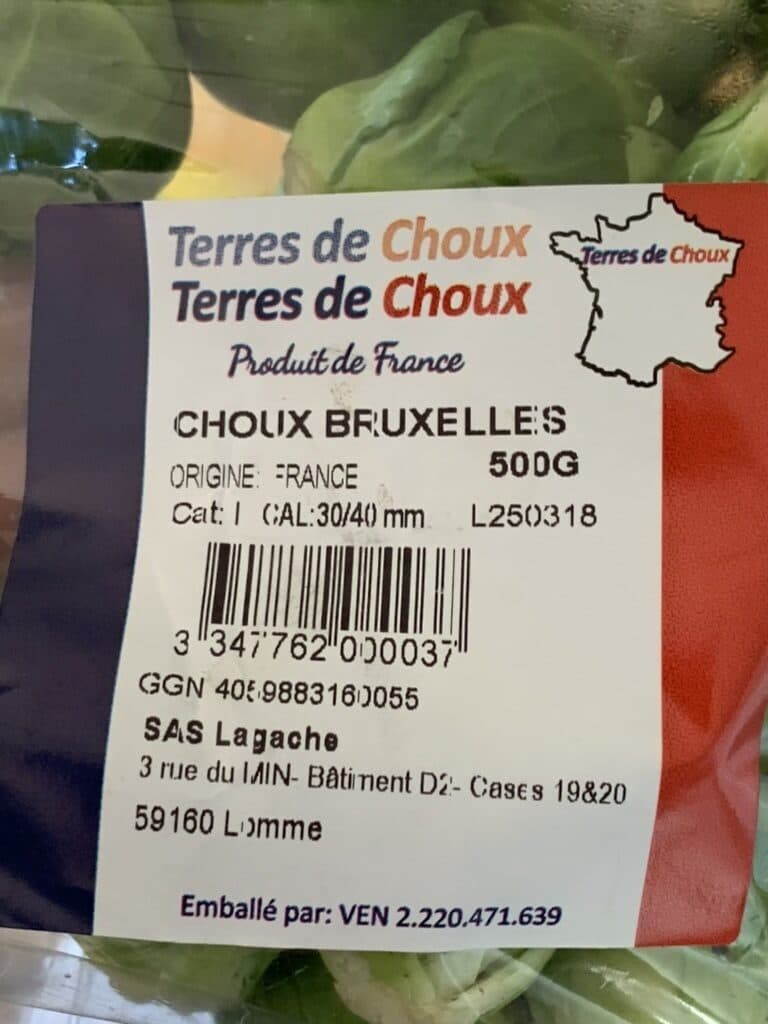 Terres de Choux Chou de Bruxelles packshot