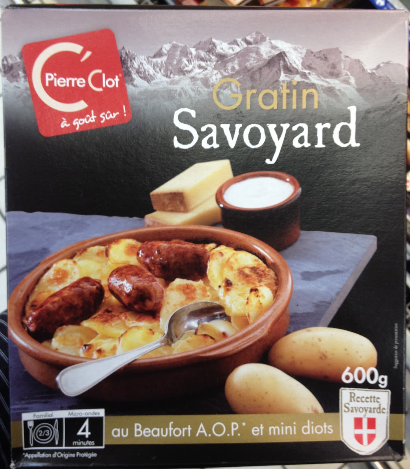 C'Pierre Clot Gratin Savoyard au Beaufort AOP et mini diots packshot