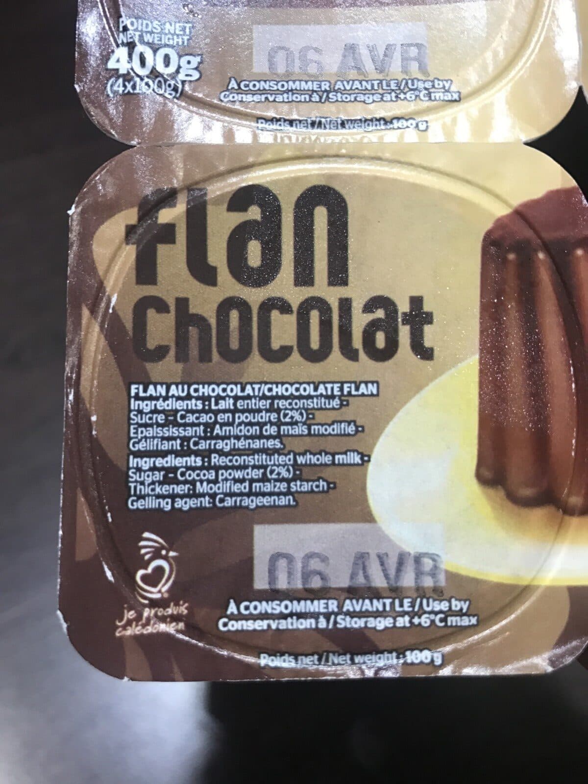 Open Food Facts Flan chocolat packshot
