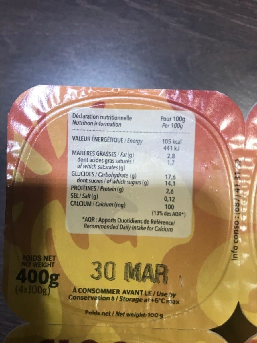 Open Food Facts Flan vanille nappe de caramel packshot