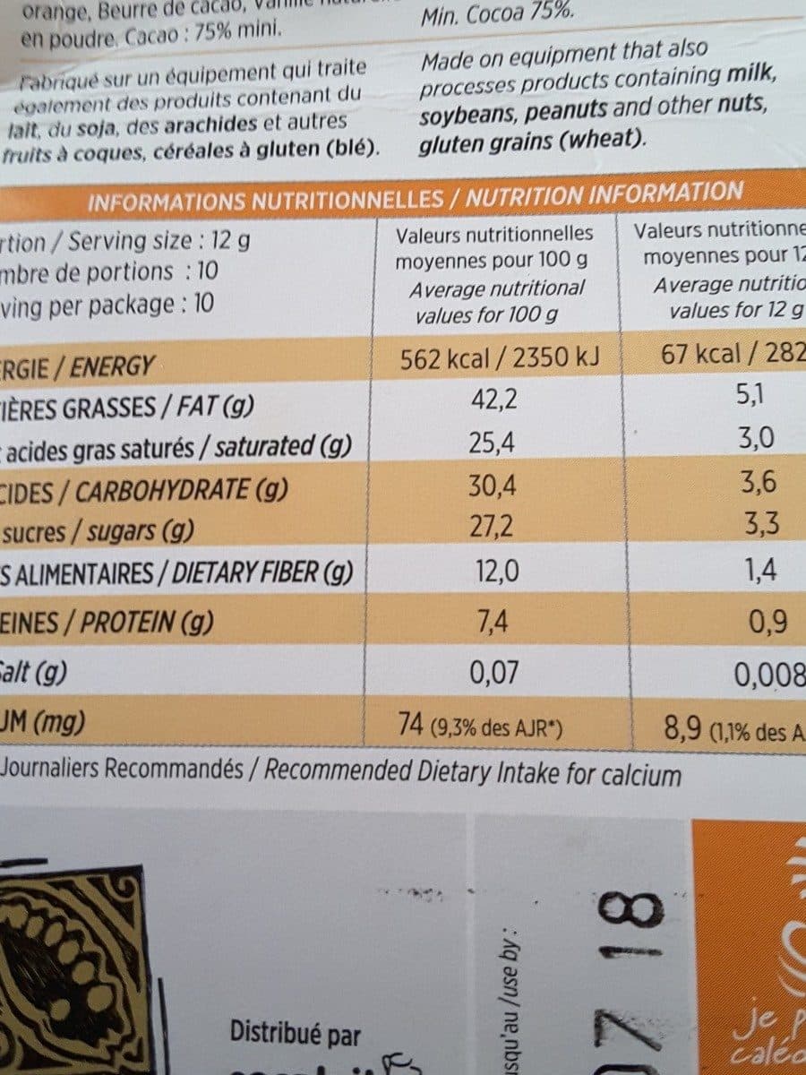 Lapita Noir aux pépites à l'orange packshot