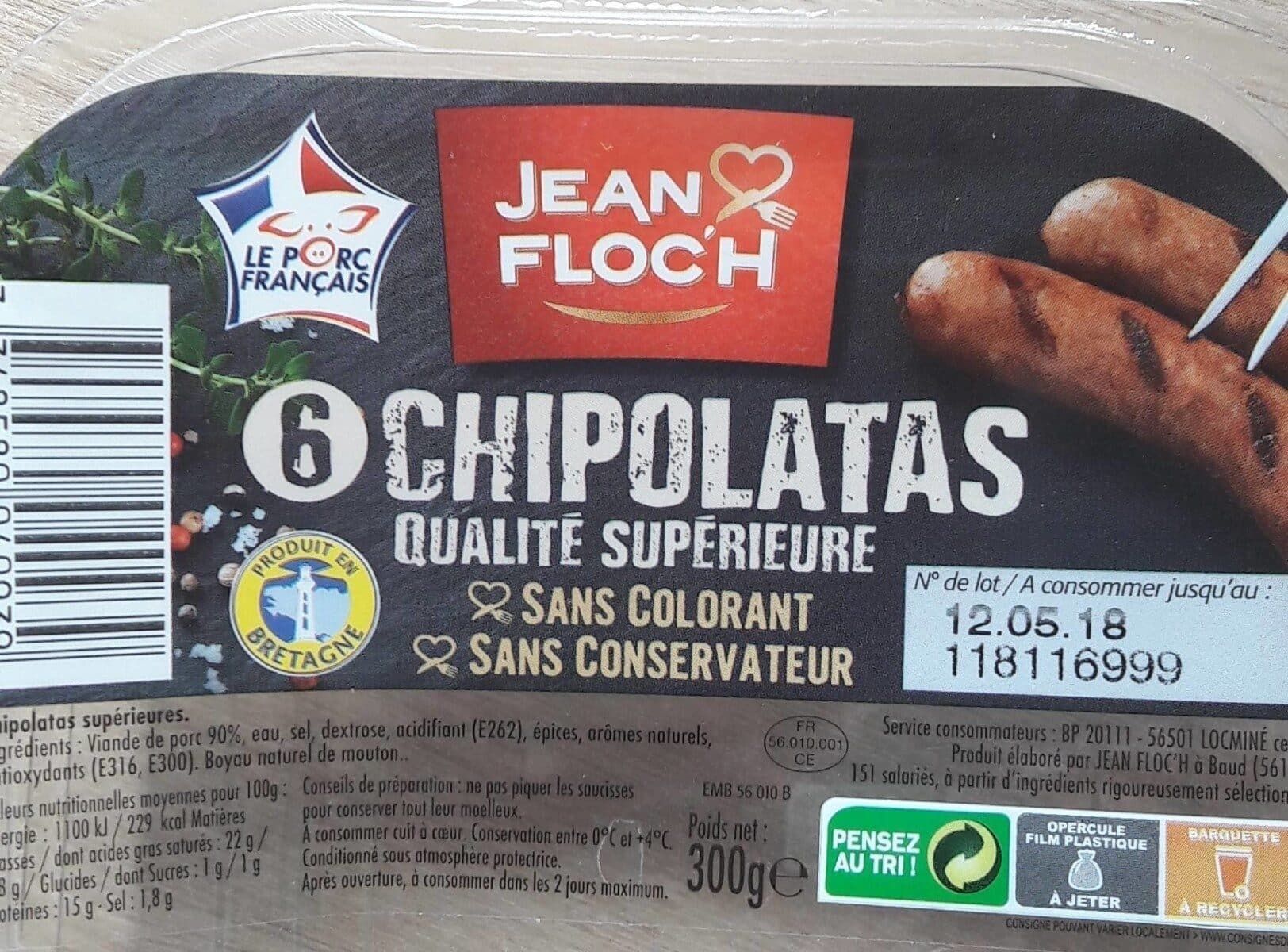Jean Floc'h Chipolatas JEAN FLOC'H, 6 pieces packshot