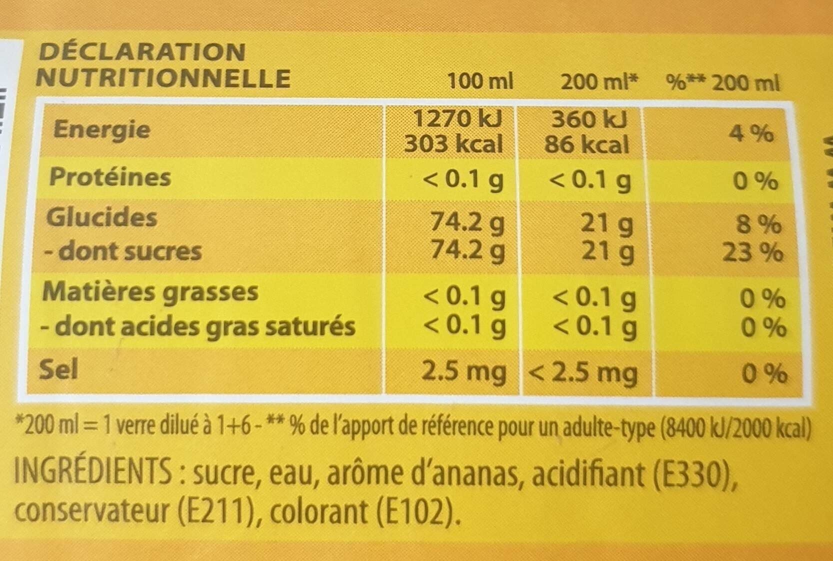 Open Food Facts Sirop Tulem packshot