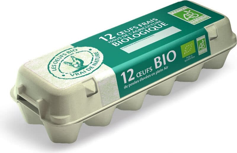 Val d eurre Boîte de 12 Œufs BIO - Cal. MOYEN packshot