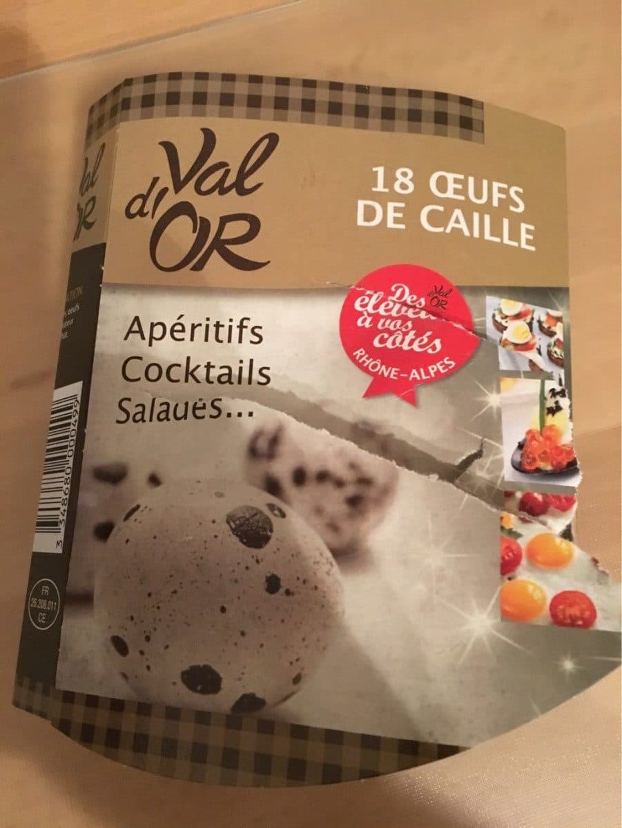 Grand Fraises Oeuf de caille packshot