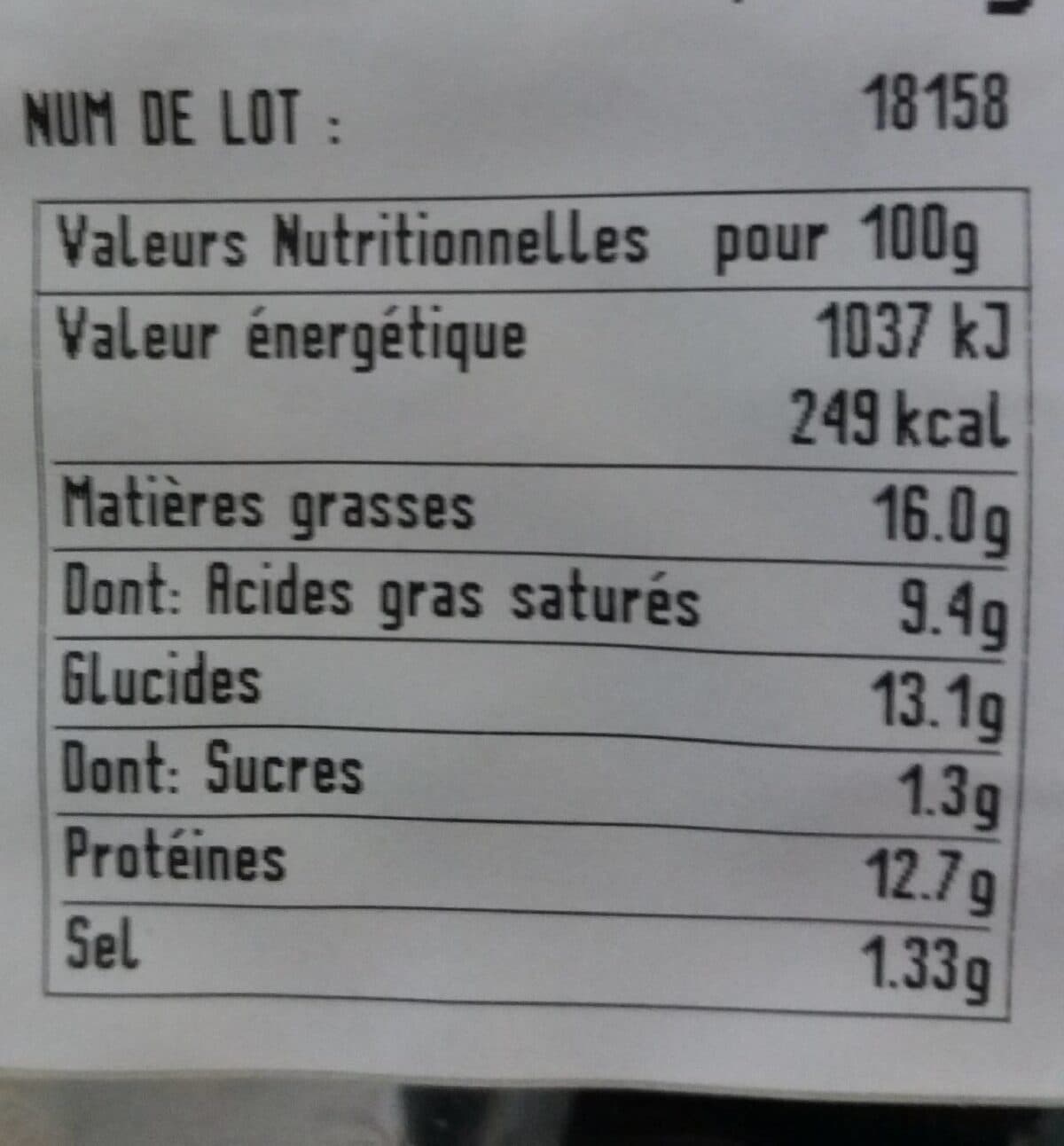 La Cuisine du Poissonnier Quiche au thon et tomate packshot