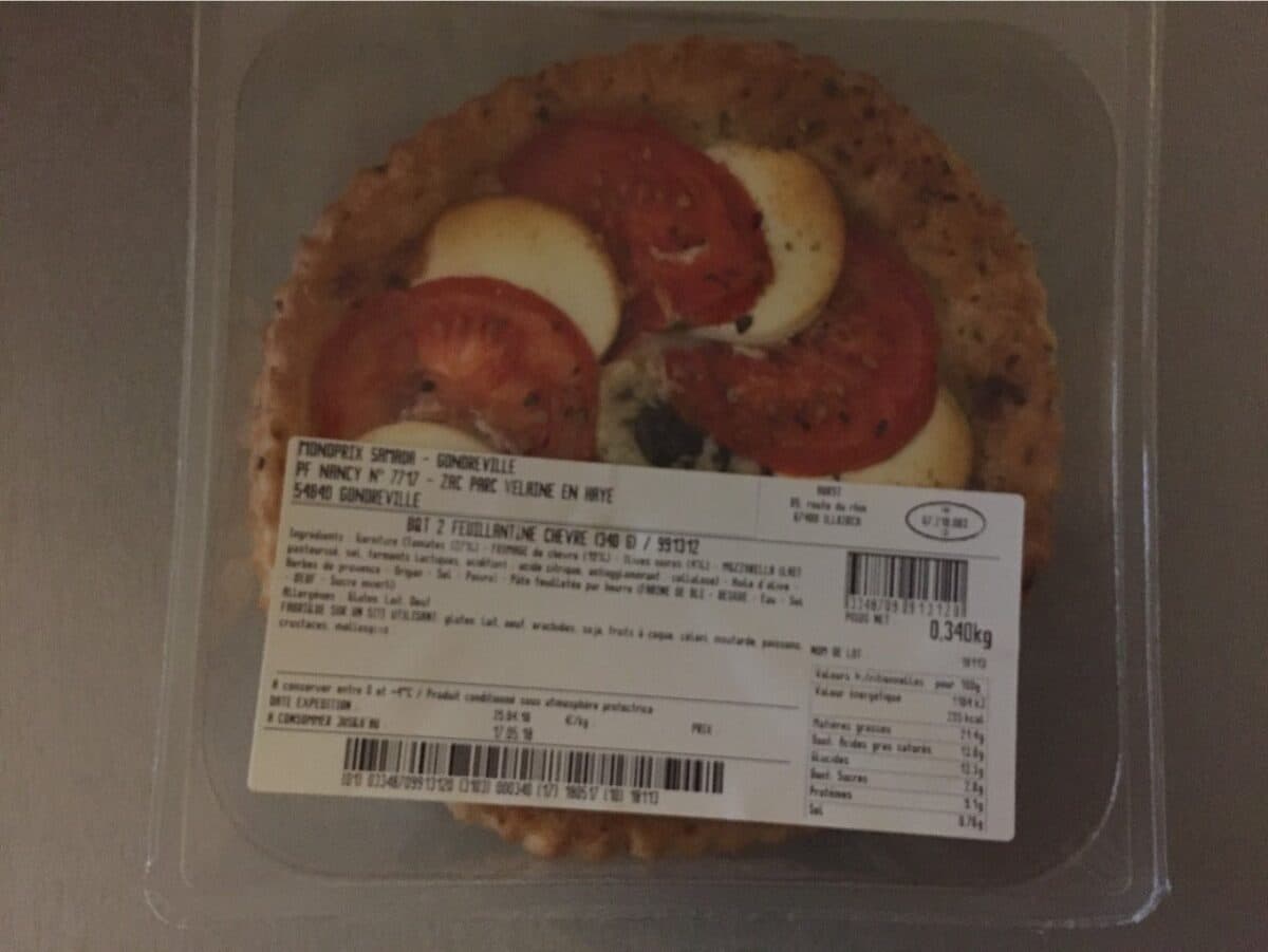 Open Food Facts Feuillantines chèvre packshot