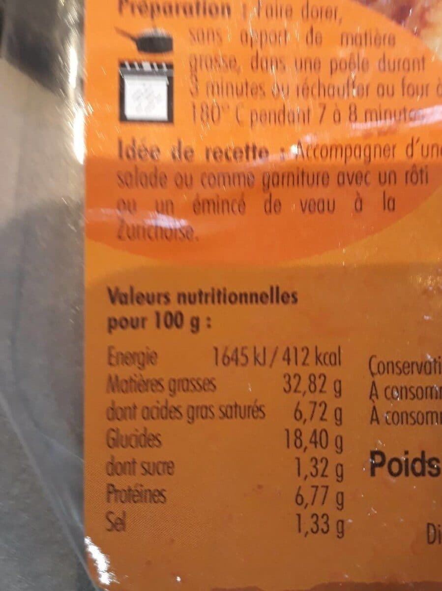 Open Food Facts Galettes lardons et emmental packshot