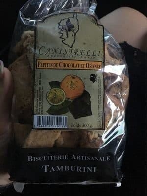 Tamburini Canistrelli pepites de chocolat et orange packshot