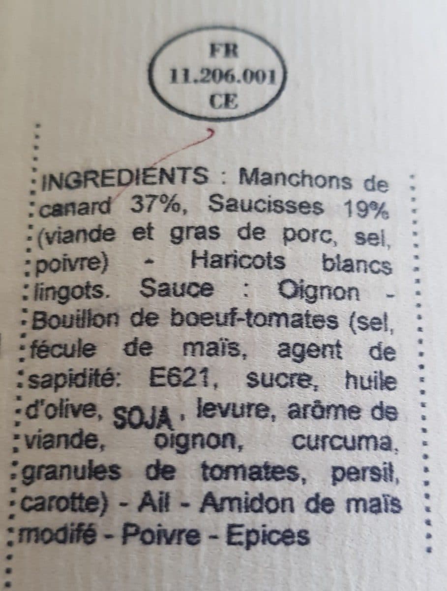 Maison J. Aymeric Cassoulet au confit de canard packshot