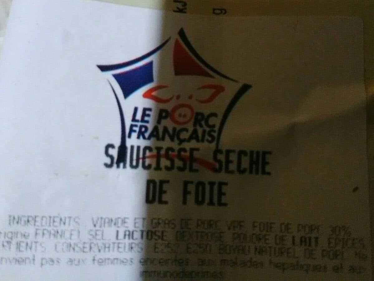 Oberti Saucisse sèche de foie packshot