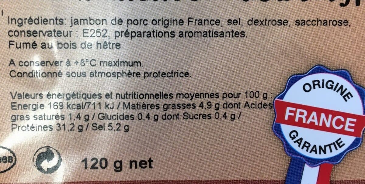 Oberti Jambon sec de caractère packshot