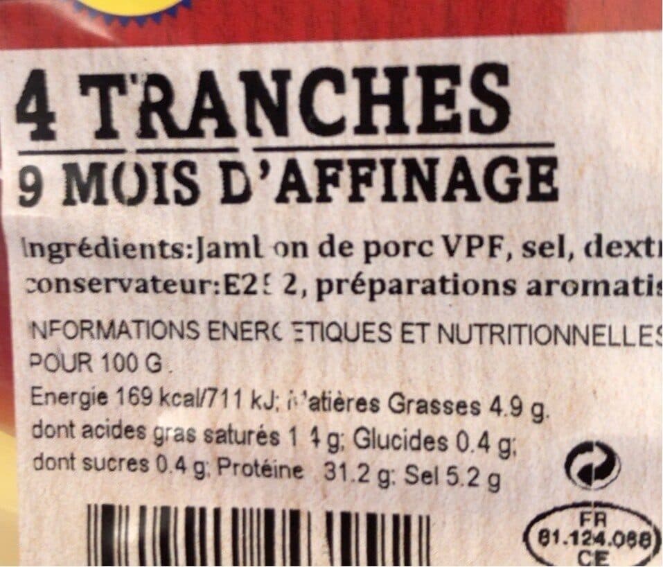 Oberti & Fils Jambon de Lacaune packshot