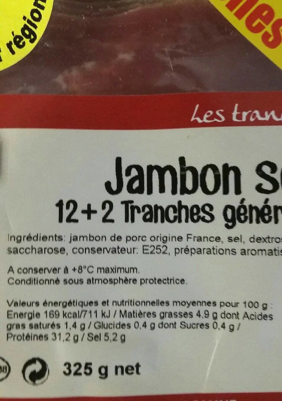 Oberti & Fils Jambon sec packshot